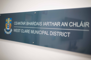 West Clare Municipal District name plaque