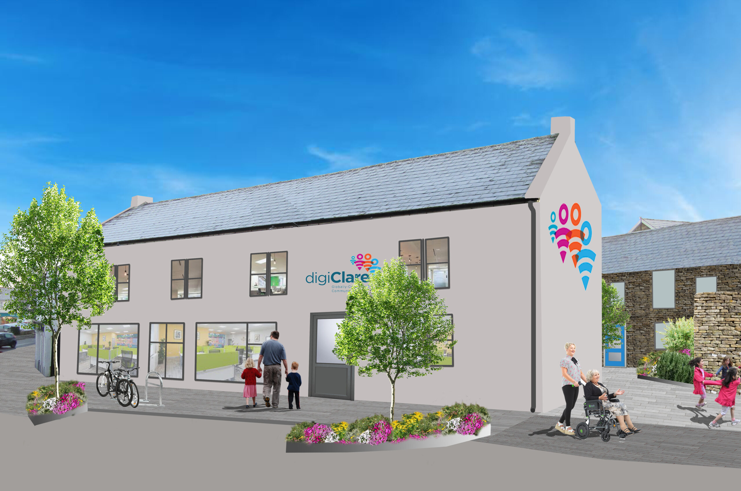 Scariff Community and Enterprise Hub - Artists impression